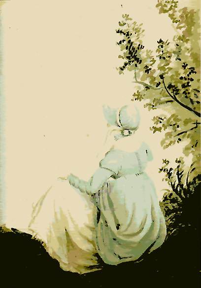 Back View of Jane Austen (1804), von Cassandra Austen (1773-1845) 
